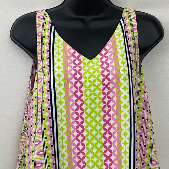 Crown & Ivy Multicolor Sleeveless Blouse Size PM I- - Picture 3 of 11
